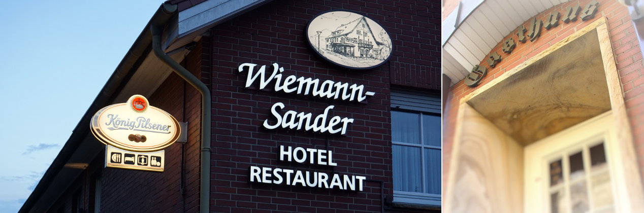 Hotel, Restaurant und Festsaal im Gasthaus Wiemann-Sander